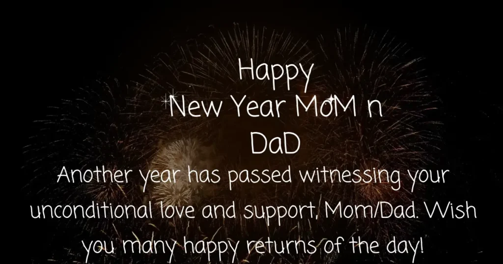 New Year Wishes for parents